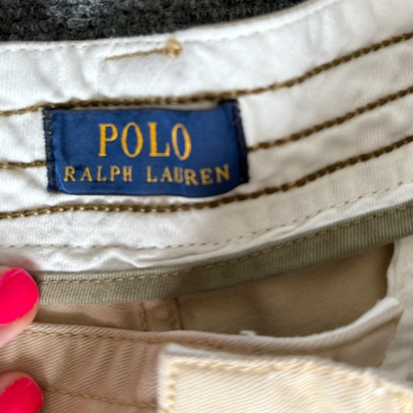 Ralph Lauren Tan Cargo Shorts with Utility Design, 36" Waist - Picture 6 of 7